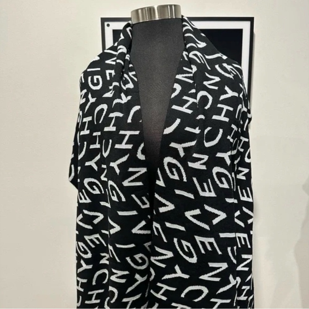 Givenchy Monochrome Logo Scarf